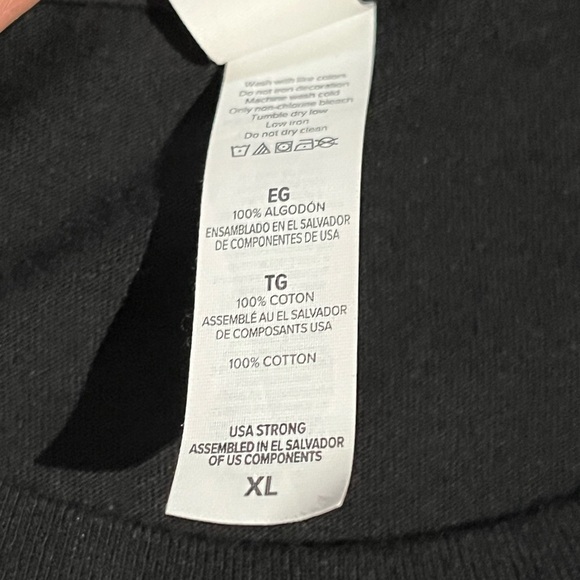 RARE Bella + Canvas Pumpkin Spice 100% Cotton Black Graphic T-Shirt - Picture 6 of 7